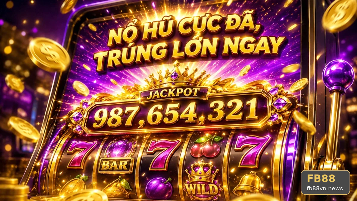Giao diện thanh tích lũy và biểu tượng nổ hũ trên trò chơi slot
